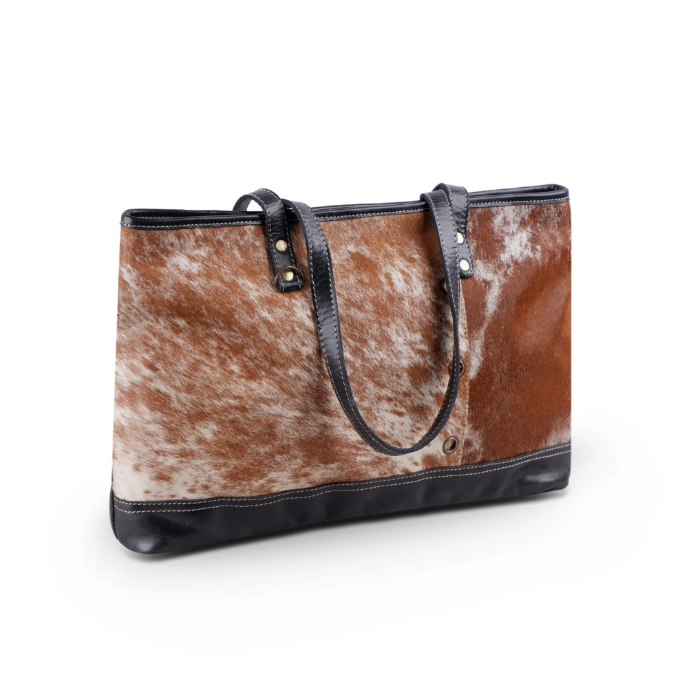 AlohaPlaza™ Blake Cowhide Tote Bag