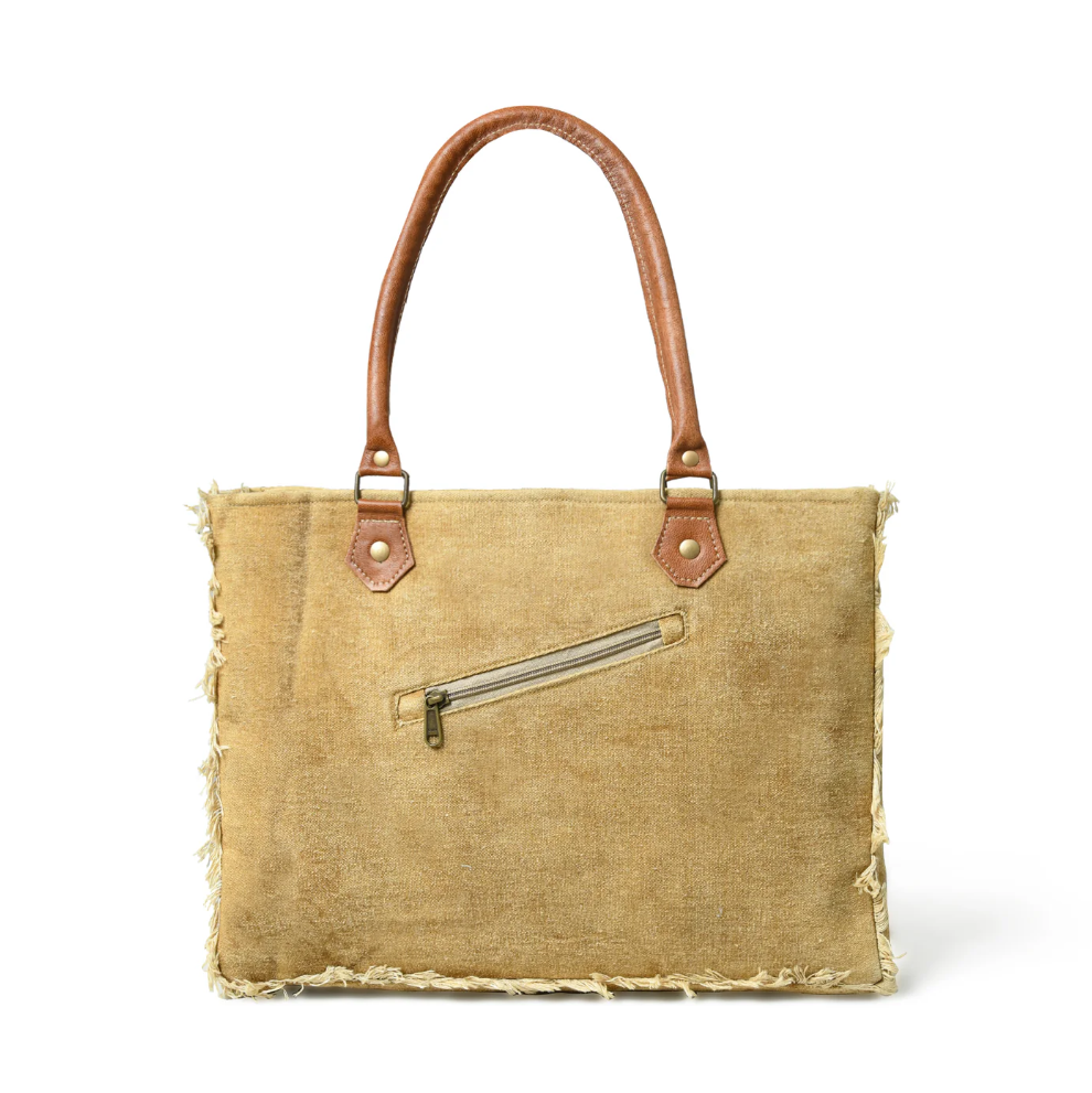 AlohaPlaza™ Nordic Charm Canvas Shoulder Tote Bag