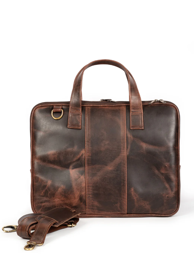 AlohaPlaza™ Harbor Laptop Briefcase - Brown