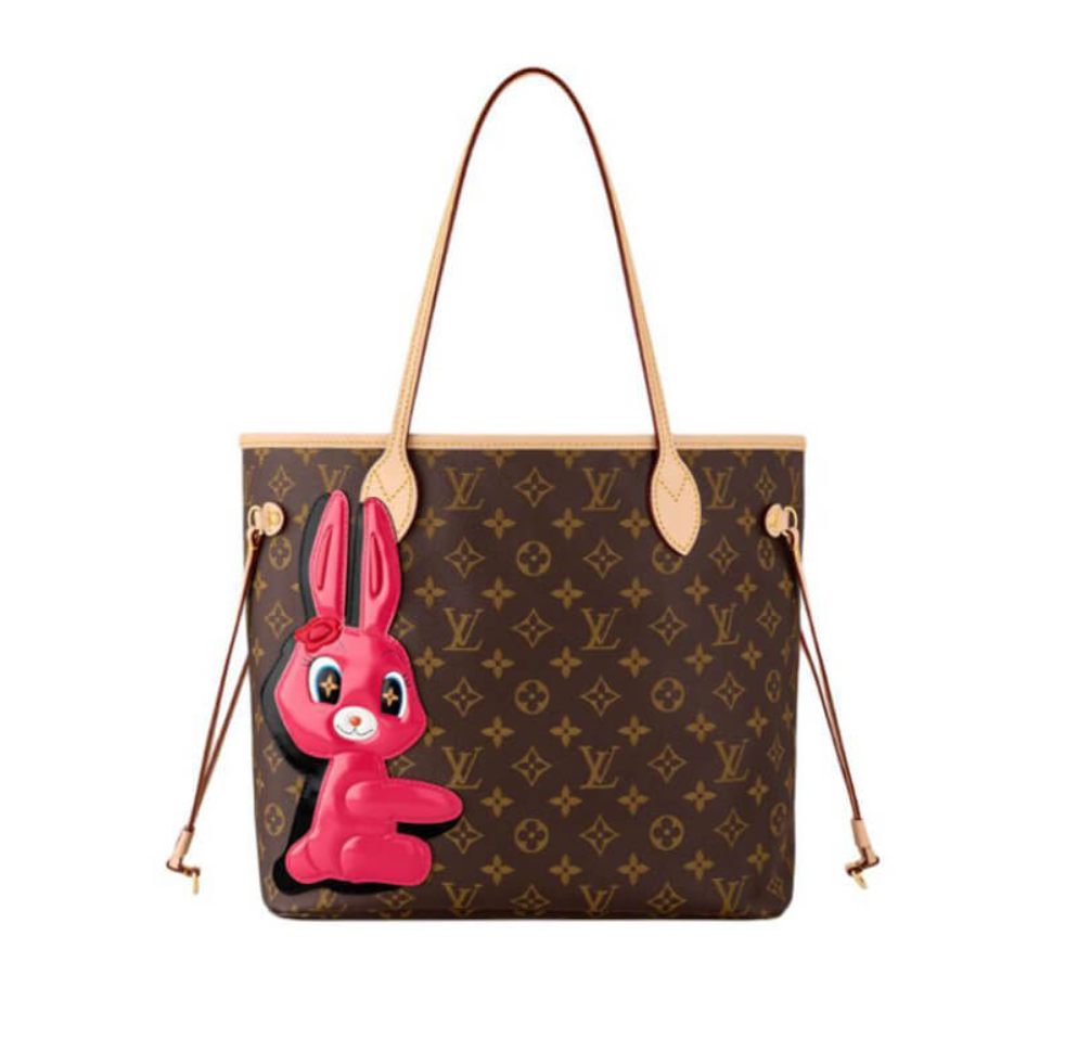 AlohaPlaza™ LouisV x Sun Yitian Monogram Rabbit Neverfull MM