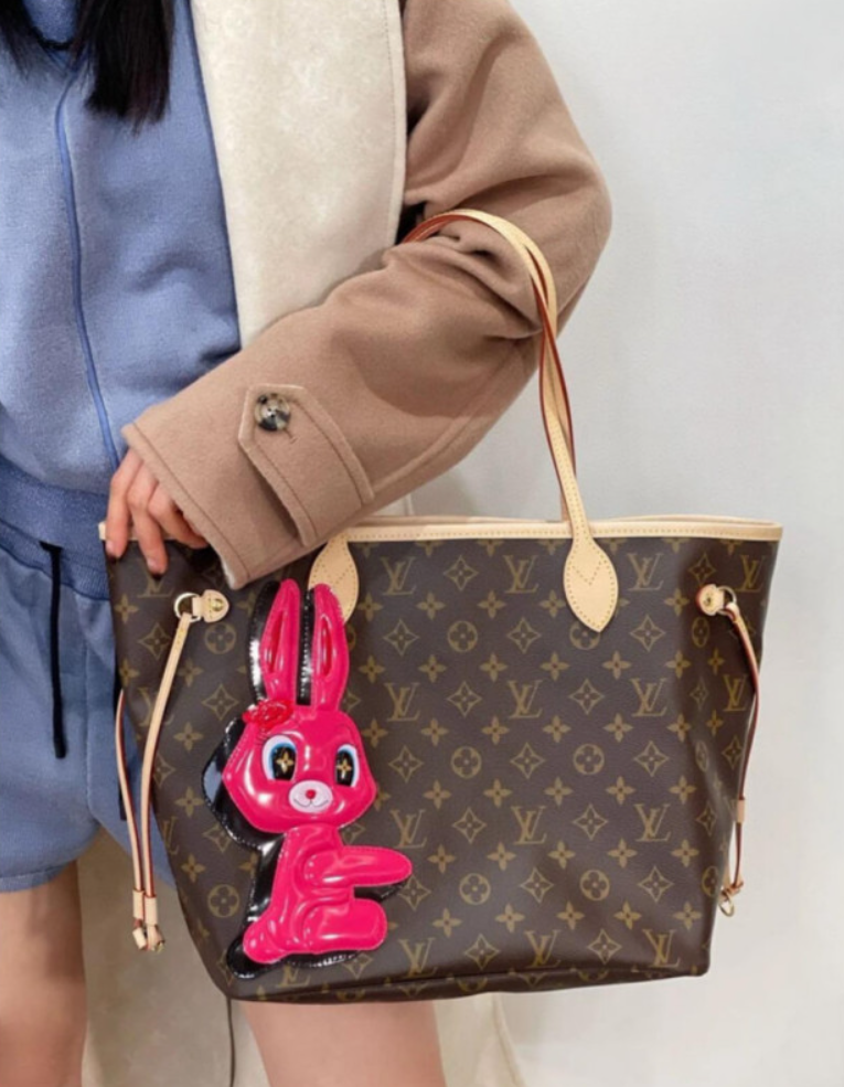 AlohaPlaza™ LouisV x Sun Yitian Monogram Rabbit Neverfull MM