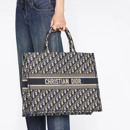 AlohaPlaza™ CD Book Tote Large Canvas Blue