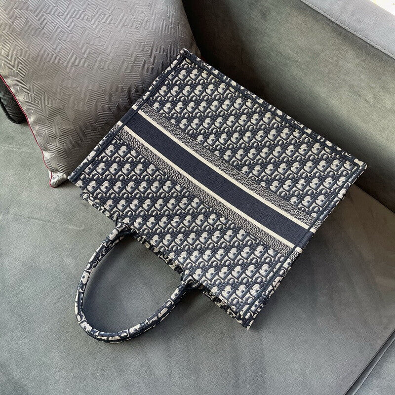 AlohaPlaza™ CD Book Tote Large Canvas Blue