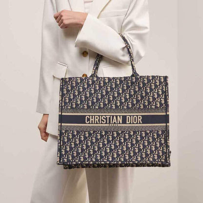 AlohaPlaza™ CD Book Tote Large Canvas Blue