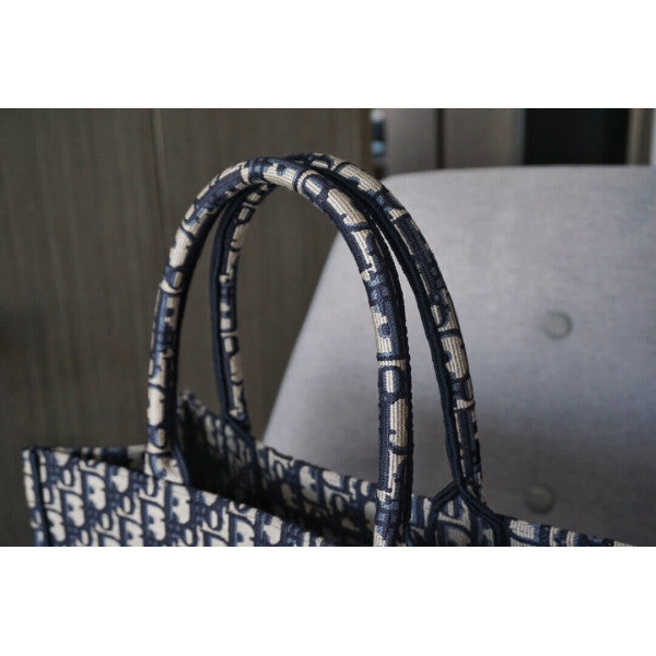 AlohaPlaza™ CD Book Tote Large Canvas Blue