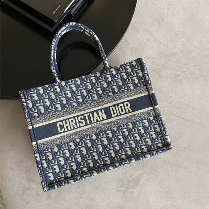 AlohaPlaza™ CD Book Tote Medium Canvas Blue