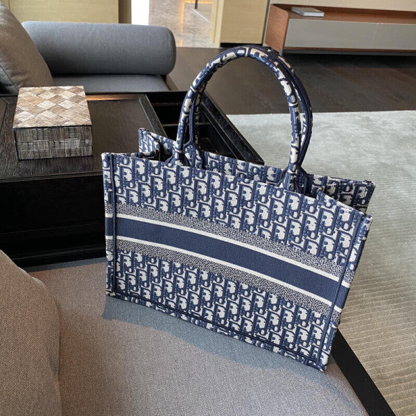 AlohaPlaza™ CD Book Tote Medium Canvas Blue