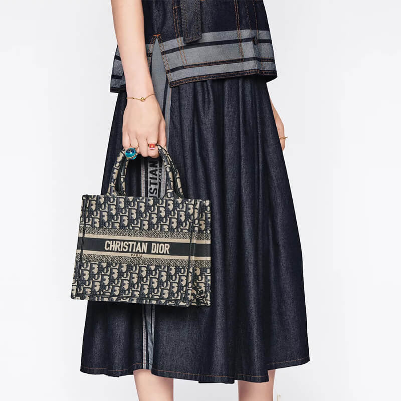 AlohaPlaza™ CD Book Tote Small Canvas Blue