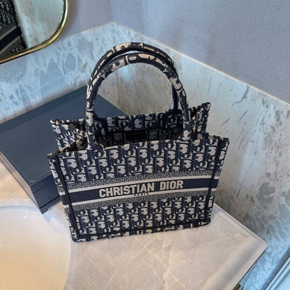 AlohaPlaza™ CD Book Tote Small Canvas Blue