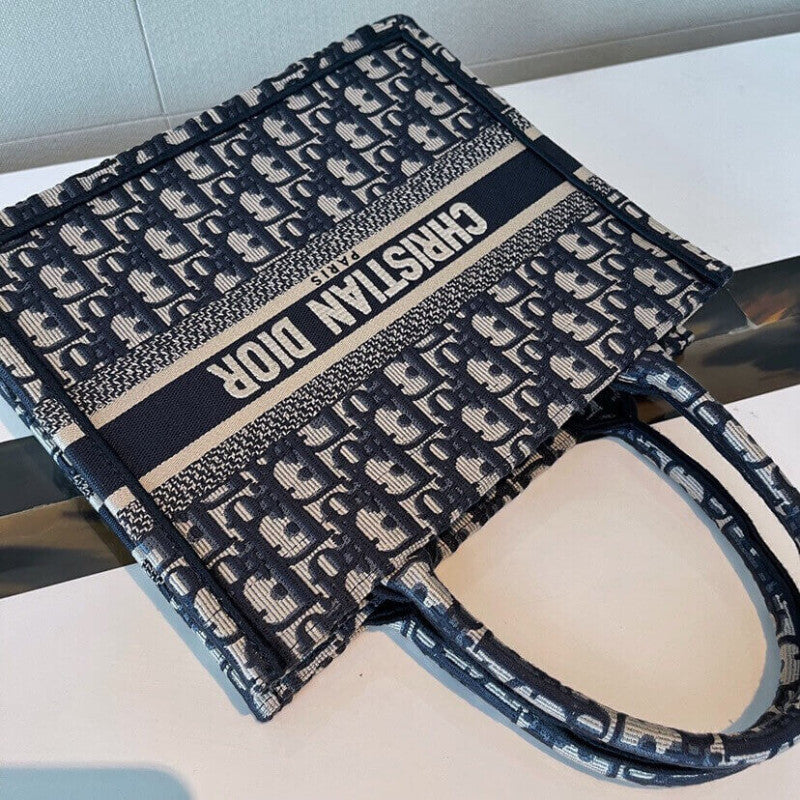 AlohaPlaza™ CD Book Tote Small Canvas Blue