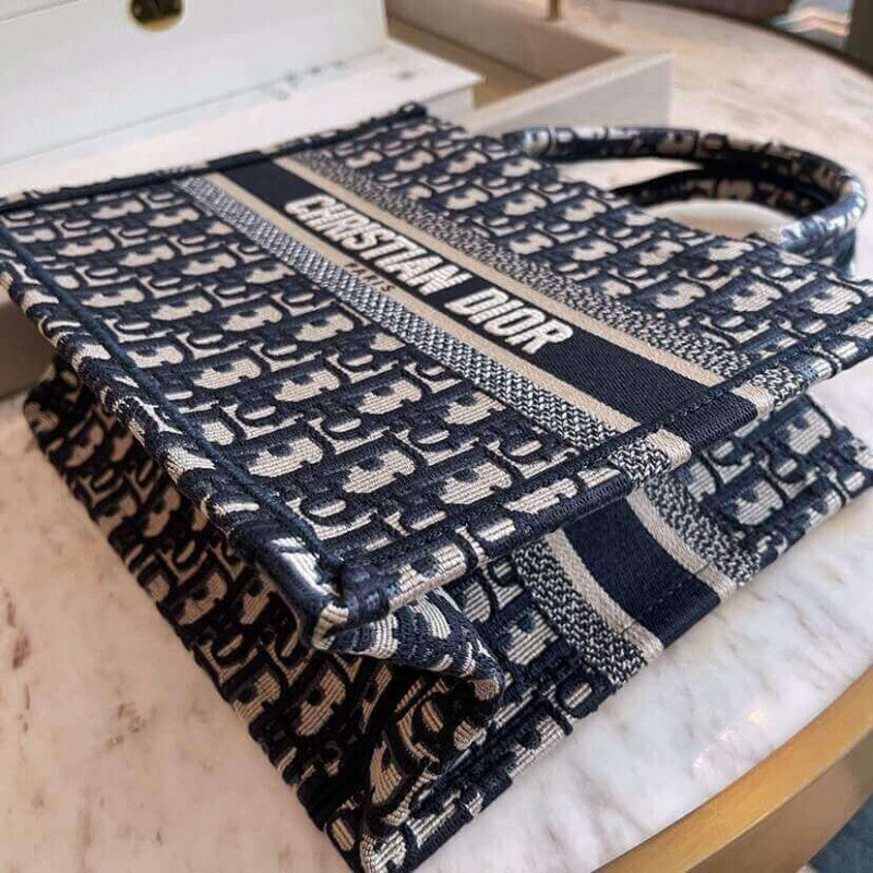 AlohaPlaza™ CD Book Tote Small Canvas Blue