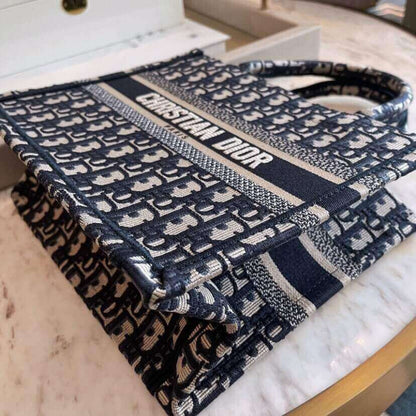 AlohaPlaza™ CD Book Tote Small Canvas Blue