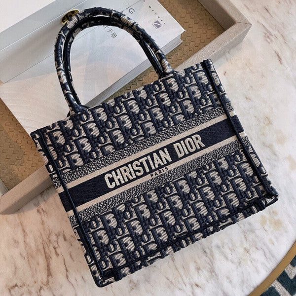 AlohaPlaza™ CD Book Tote Small Canvas Blue