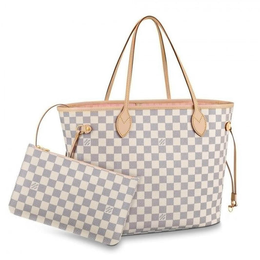 AlohaPlaza™ Damier Azur Canvas Neverfull MM N41605 Pink