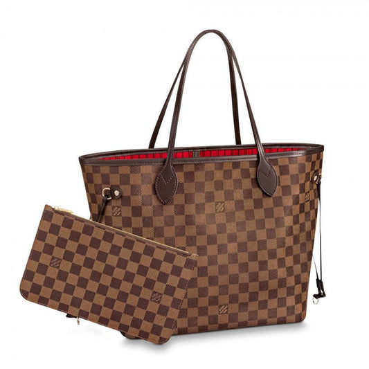 AlohaPlaza™ Damier Ebene Canvas Neverfull MM N41358
