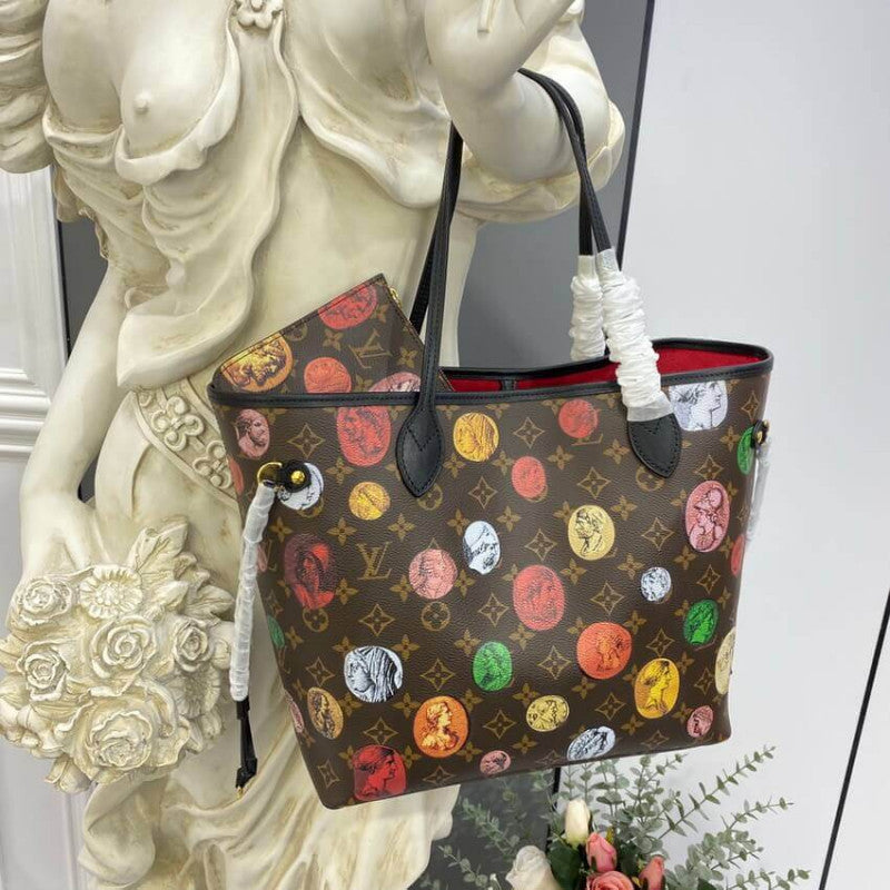 AlohaPlaza™ Monogram Cameo Printed Neverfull MM M45923