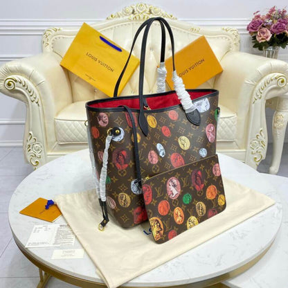 AlohaPlaza™ Monogram Cameo Printed Neverfull MM M45923