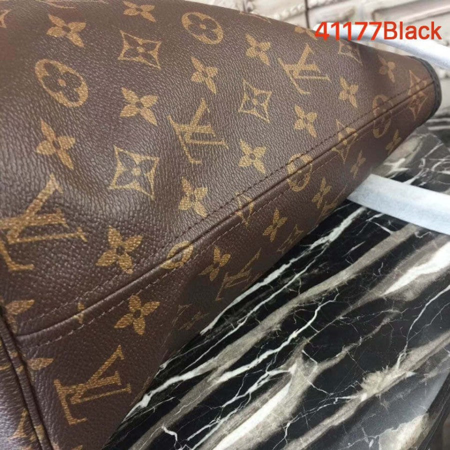 AlohaPlaza™ Monogram Canvas Neverfull MM M41177 Black/Red