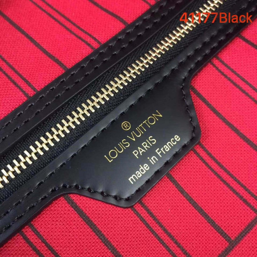 AlohaPlaza™ Monogram Canvas Neverfull MM M41177 Black/Red