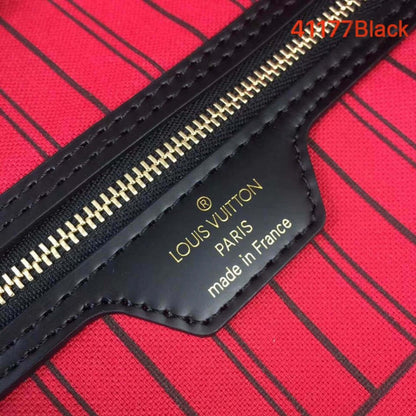 AlohaPlaza™ Monogram Canvas Neverfull MM M41177 Black/Red