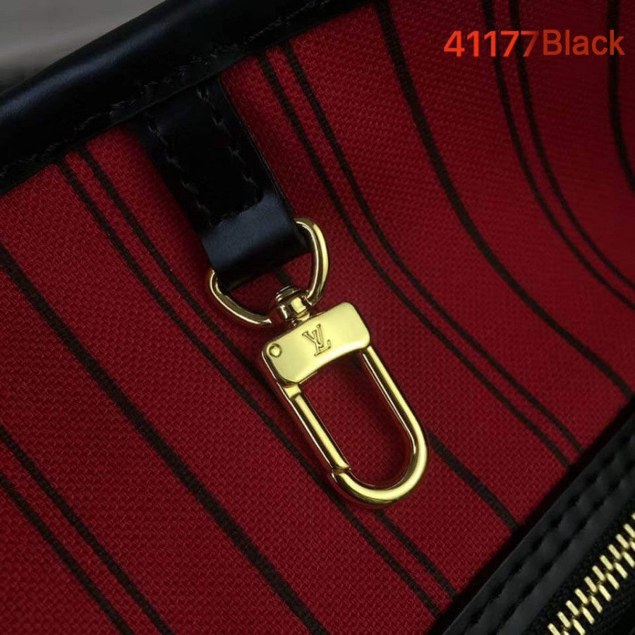 AlohaPlaza™ Monogram Canvas Neverfull MM M41177 Black/Red