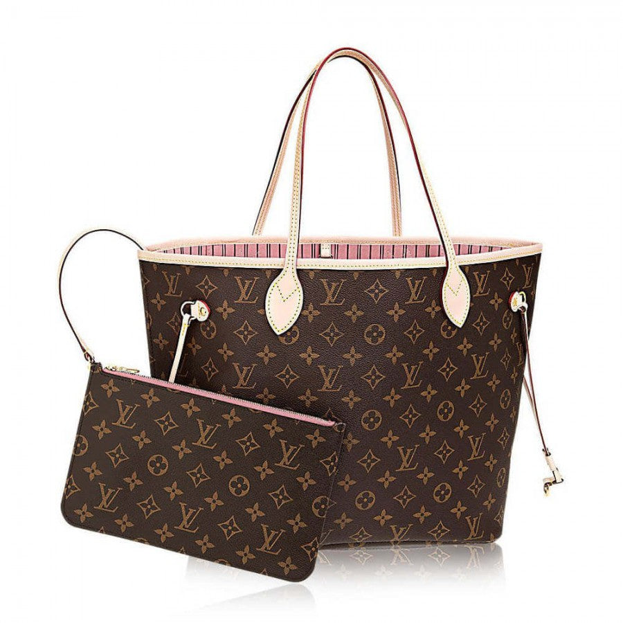 AlohaPlaza™ Monogram Canvas Neverfull MM M50366 Pink
