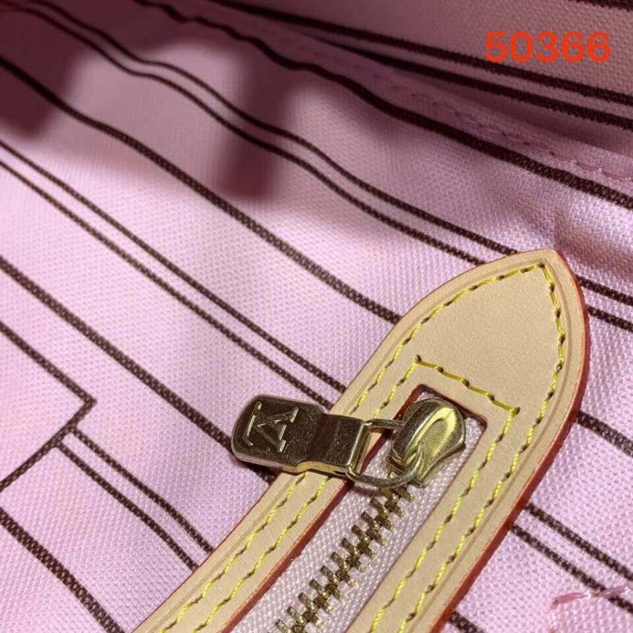 AlohaPlaza™ Monogram Canvas Neverfull MM M50366 Pink