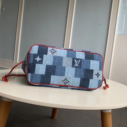 AlohaPlaza™ Monogram Denim Canvas Neverfull MM M44981