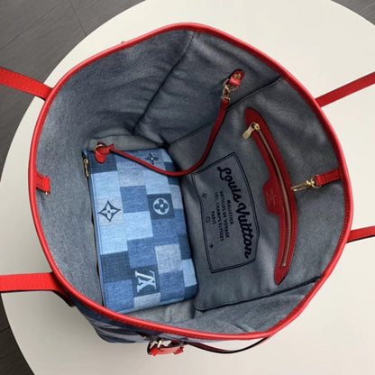 AlohaPlaza™ Monogram Denim Canvas Neverfull MM M44981