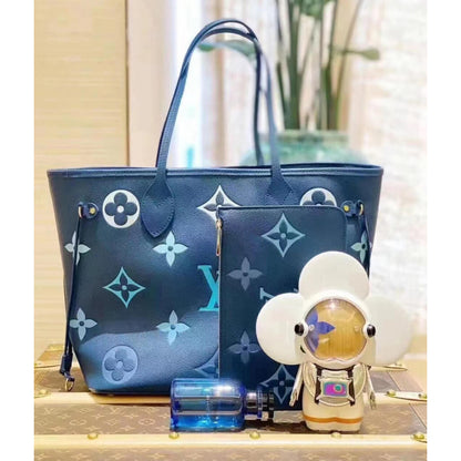 AlohaPlaza™ Monogram Empreinte Neverfull MM M46514 Blue