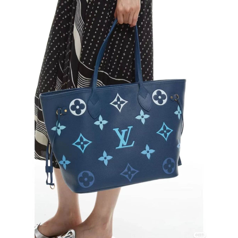 AlohaPlaza™ Monogram Empreinte Neverfull MM M46514 Blue